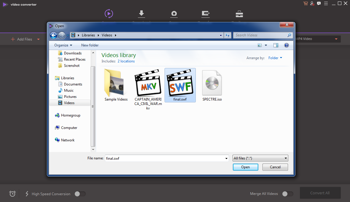 flash swf to video converter online