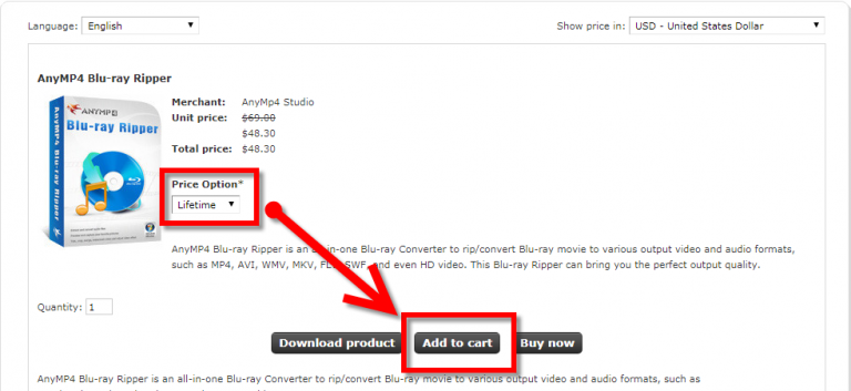 download AnyMP4 Blu-ray Ripper 8.0.93 free