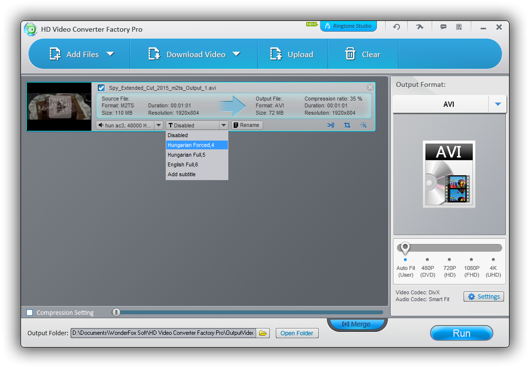 free avi video converter factorory review