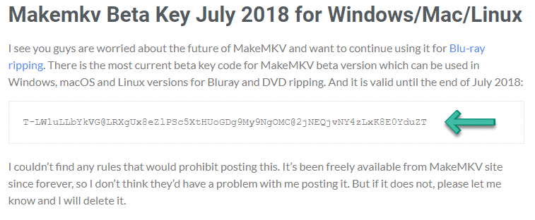 june 2016 makemkv key