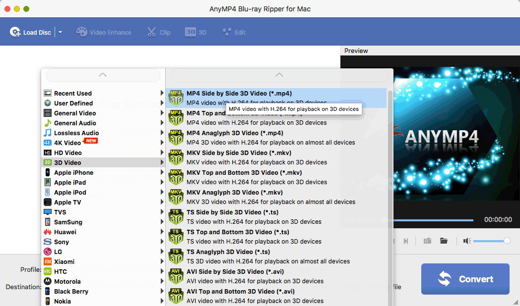 AnyMP4 Bluray Ripper 3D