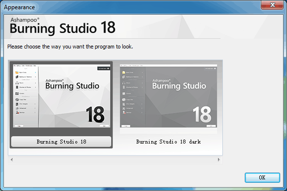 Ashampoo Burning Studio 18 Theme