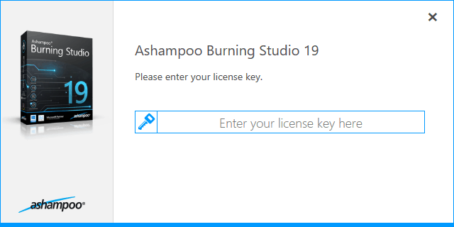 Ashampoo Burning Studio 19 Register