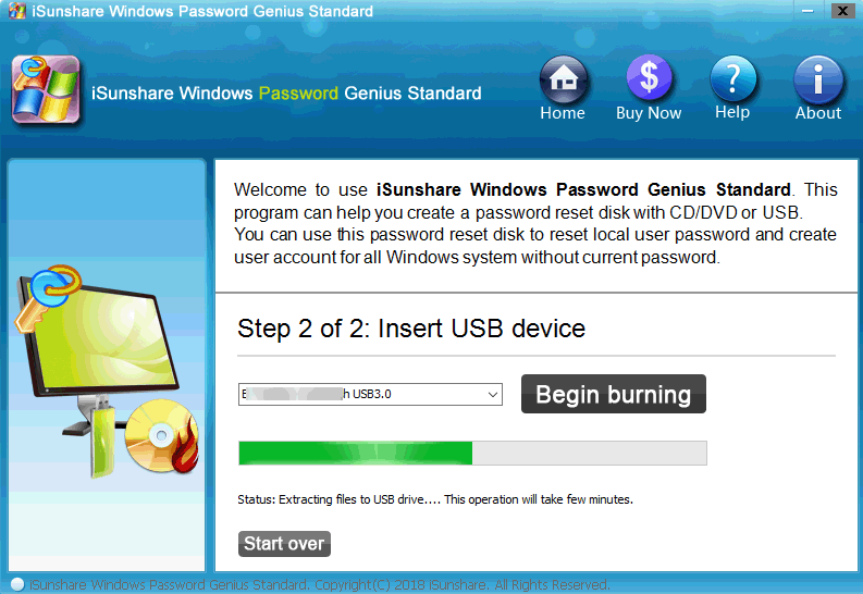 iSunshare Burn USB PE