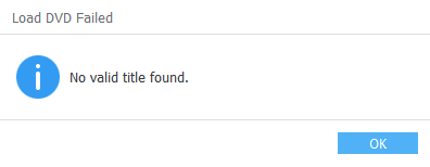 Load DVD Failed