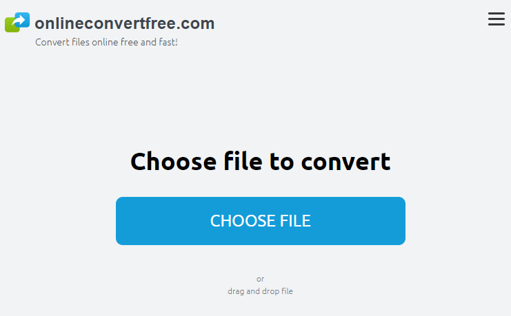 Onlineconvertfree Choose File