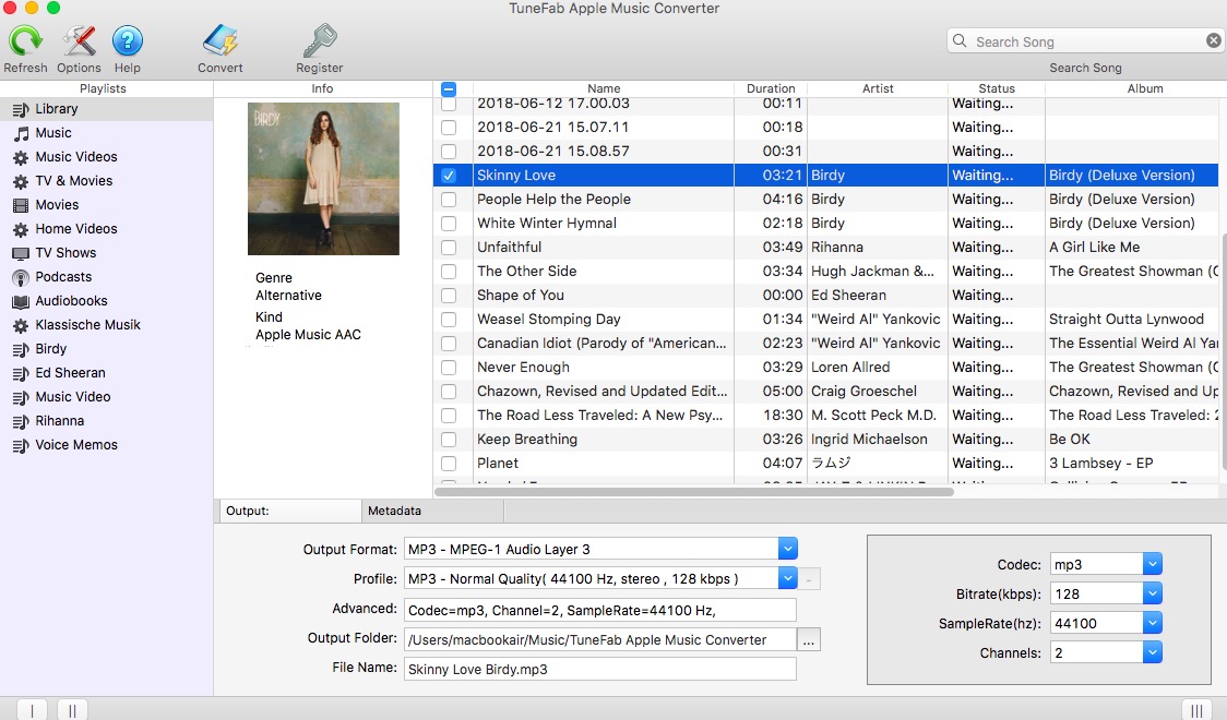 TuneFab Apple Music Converter Main Interface