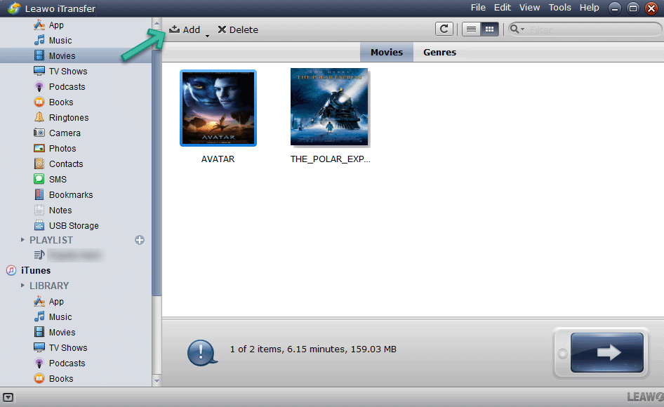 iTransfer: Add Movie