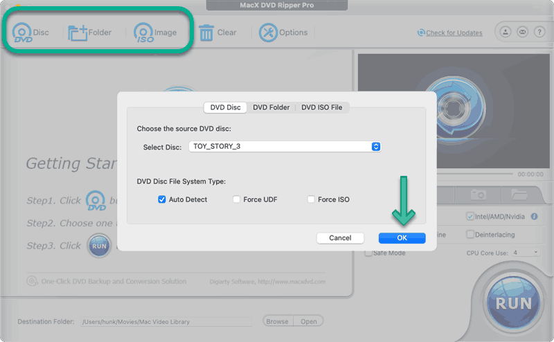 macx dvd ripper pro not loading