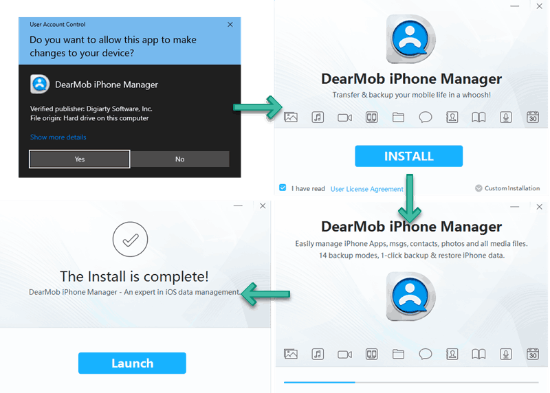 is dearmob iphone manager safe