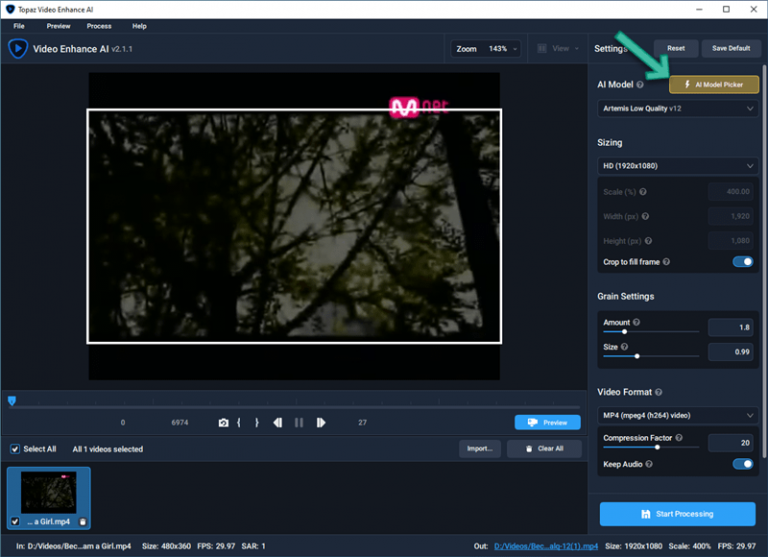 instal Topaz Video Enhance AI 3.3.0 free