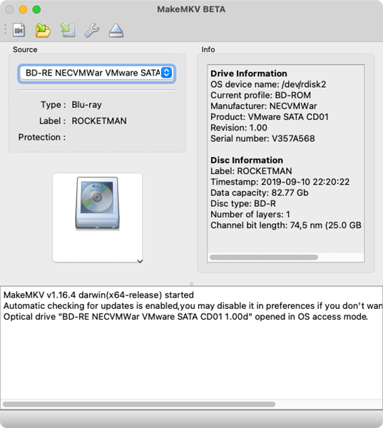 MakeMKV 4K Blu-ray Ripping Mac