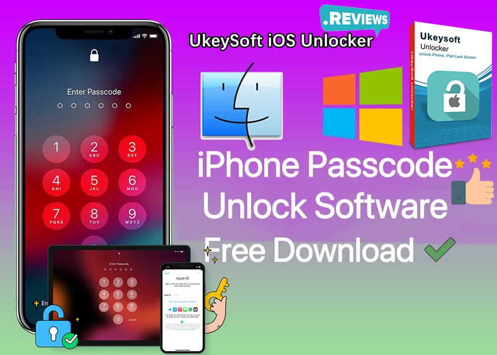 UkeySoft iPhone Unlocker ReviewUnlock iPhone Passcode/Apple ID