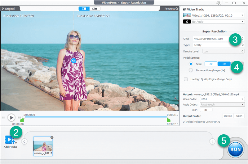 VideoProc Converter AI Review: How to Upscale