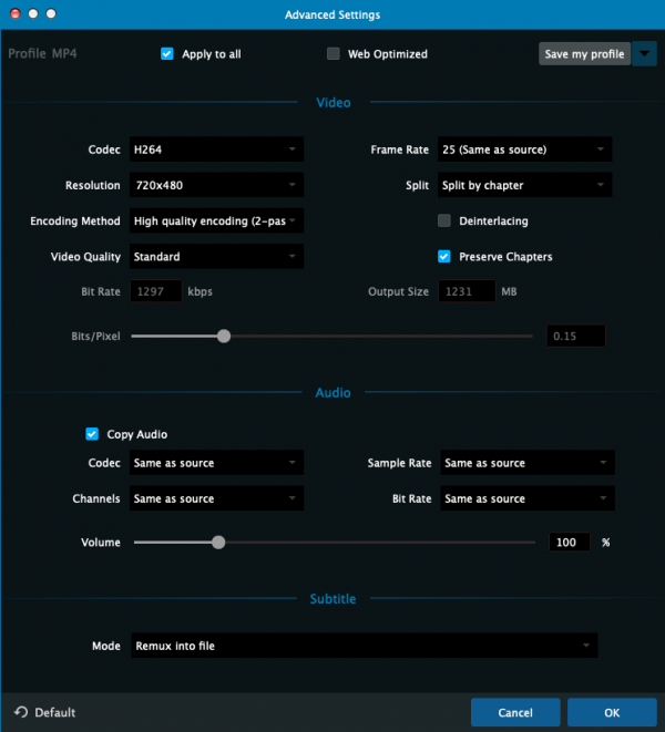 dvdfab ripper settings