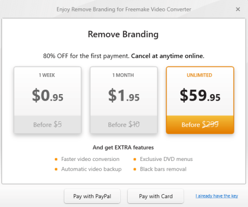 Freemake Video Converter Ask for Pay
